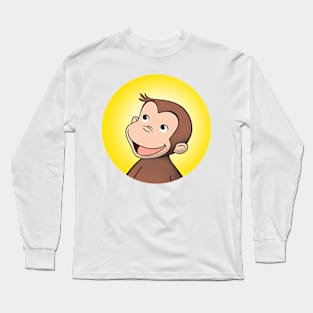 Curious George Emblem Long Sleeve T-Shirt